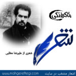 شنبه‌ها با شعر(شعری از علیرضا مطلبی)